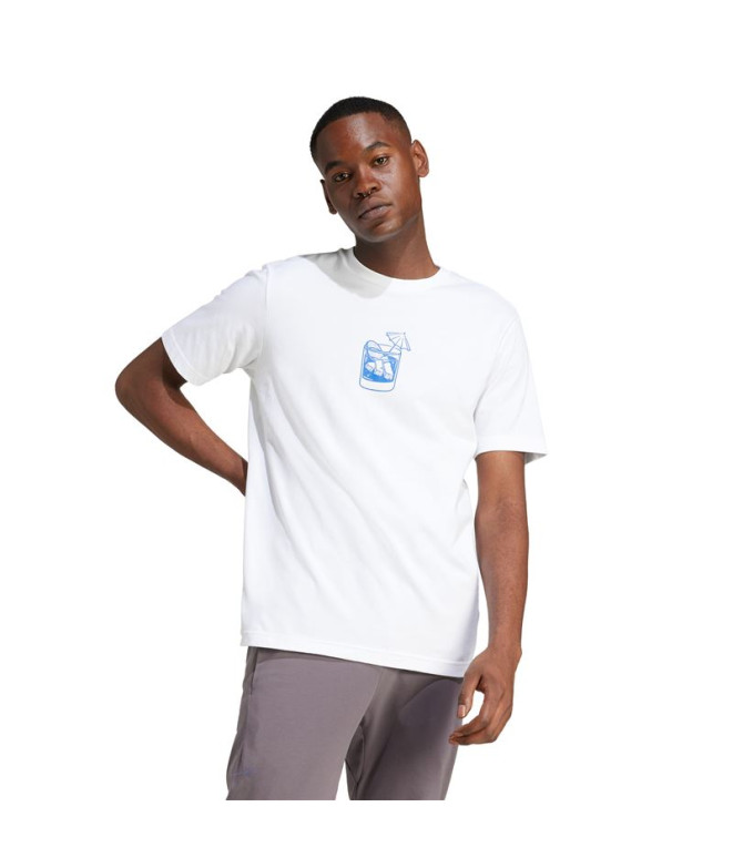 Camiseta adidas Drink Homem Branco