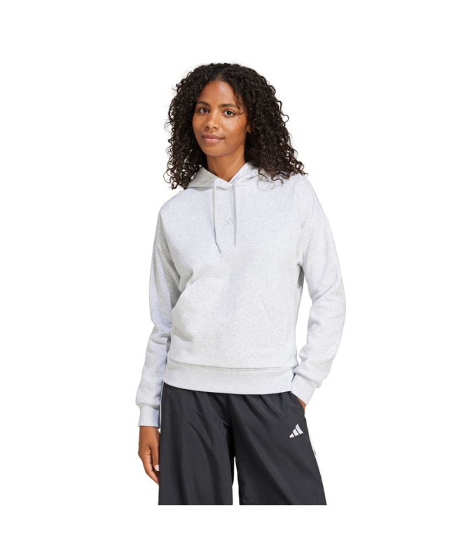 Moletom adidas Sl Fc Hd Mulher Cinza/Branco