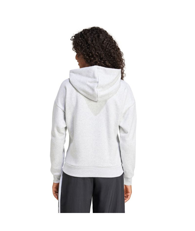 Moletom adidas Sl Fc Hd Mulher Cinza/Branco