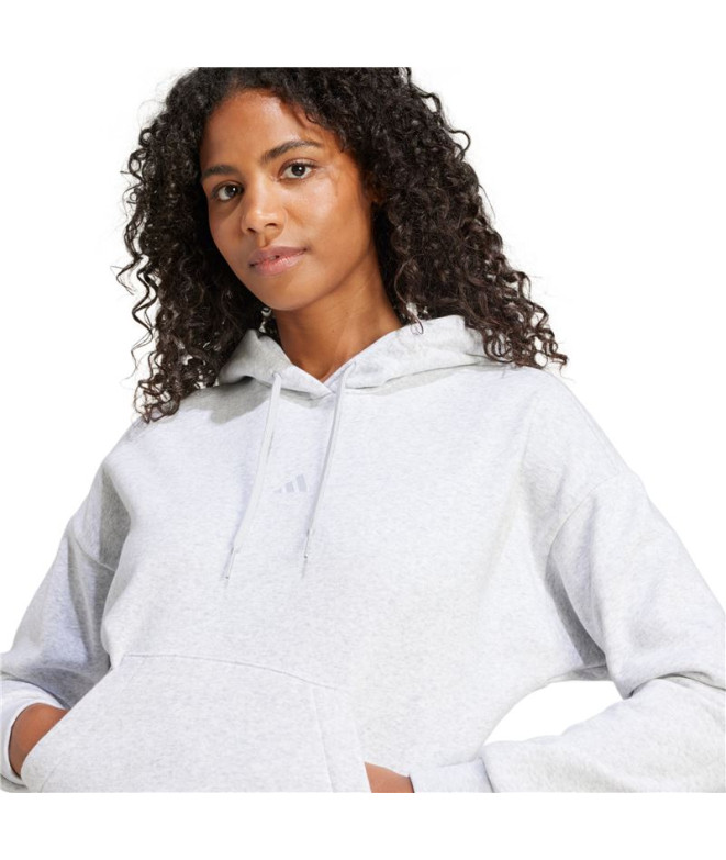 Moletom adidas Sl Fc Hd Mulher Cinza/Branco
