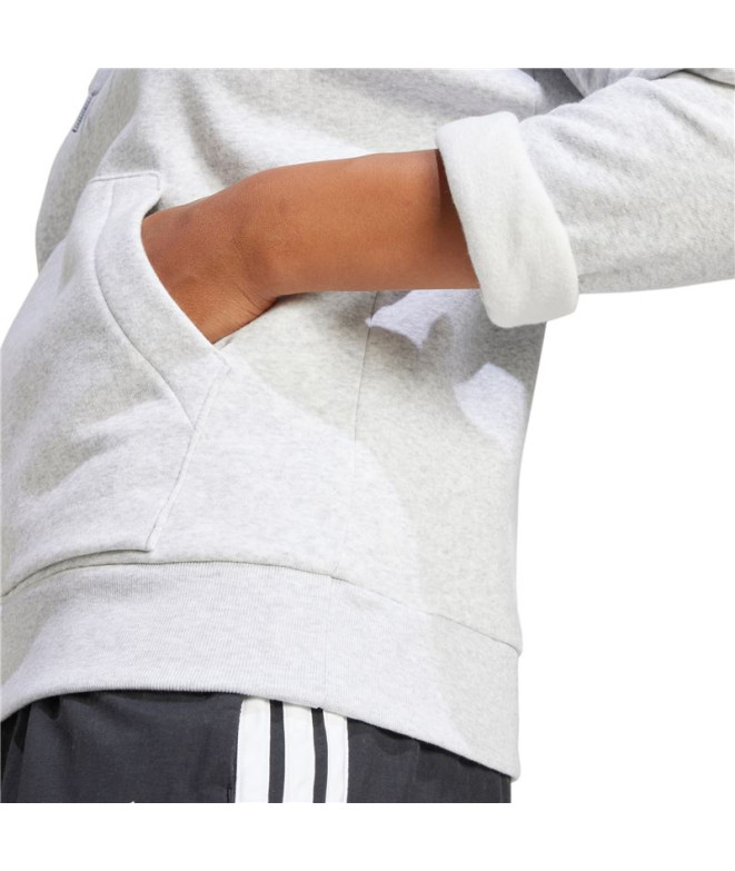 Moletom adidas Sl Fc Hd Mulher Cinza/Branco