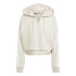Sudadera adidas 3Bandas French Terry Qz Hd Mujer Azul/Blanco