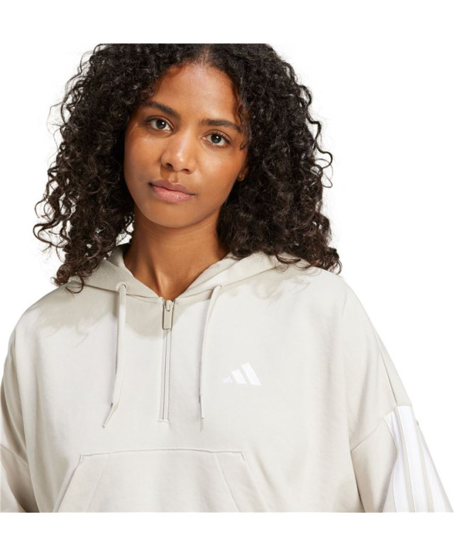 Moletom adidas 3Bandas French Terry Qz Hd...