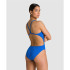 Bañador de Natación Arena Team Swimsuit Mujer Royal/Blanco