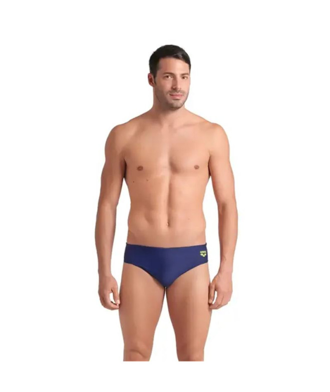 Bañador de Natación Arena Bright Glare Hombre Azul Marino/Lima