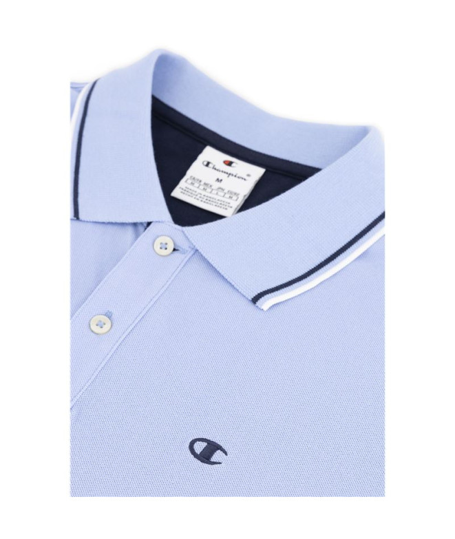 Polo Champion Hombre Azul/Lila
