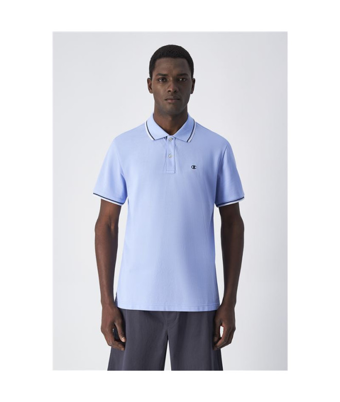 Polo Champion Hombre Azul/Lila
