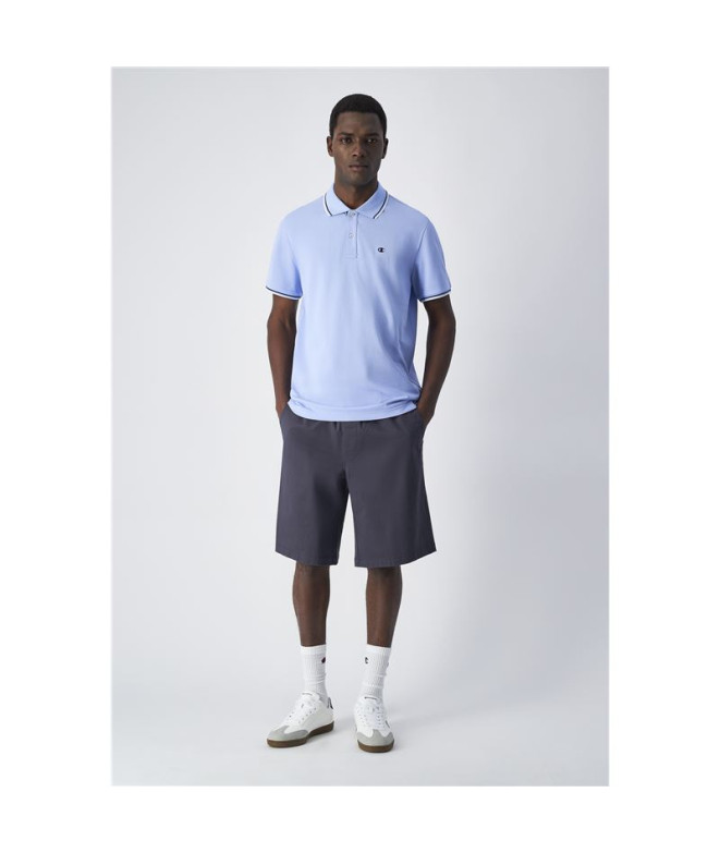 Polo Champion Hombre Azul/Lila