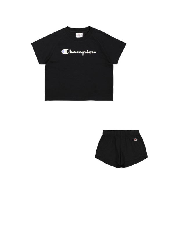 Conjunto Champion Niña Negro