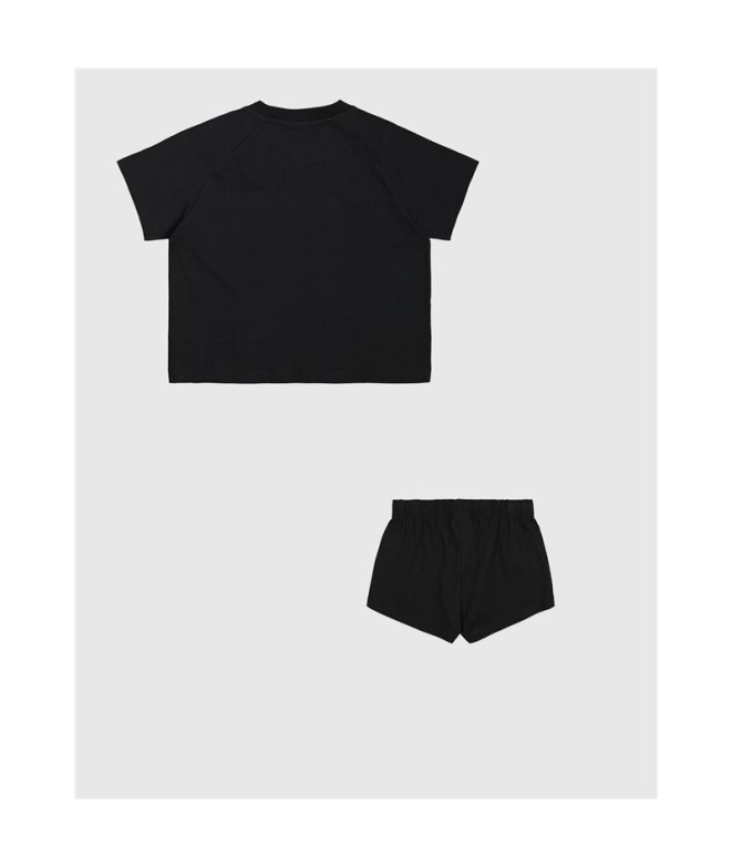 Conjunto Champion Menina Preto