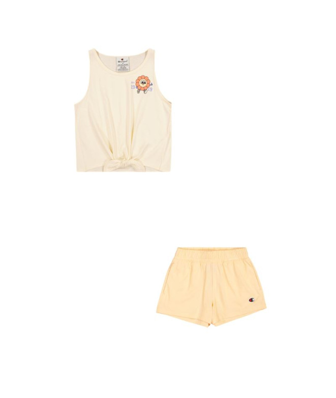 Conjunto Champion Niña Biege