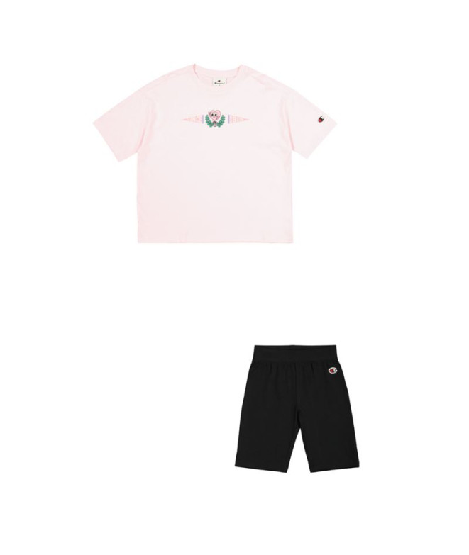 Conjunto Champion Niña Rosa/Negro
