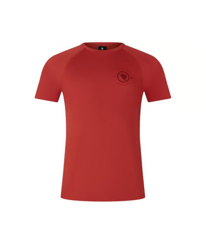 Camiseta de Ciclismo Endura Hummvee S/S Tech Brk Hombre Rojo