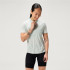 Camiseta de Ciclismo Endura Loop S/S Zipped Mgy Mulher Mains Cinza