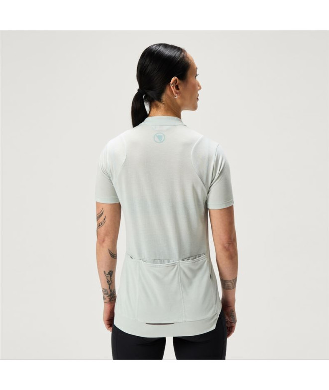 T-shirt de Cyclisme Endura Loop S/S Zipped Mgy...