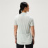 Camiseta de Ciclismo Endura Loop S/S Zipped Mgy Mulher Mains Cinza