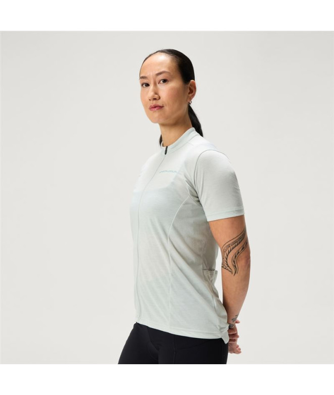 T-shirt de Cyclisme Endura Loop S/S Zipped Mgy...