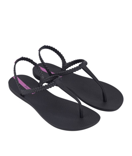 Sandalias Ipanema Class Basic Mujer Negro/Lila