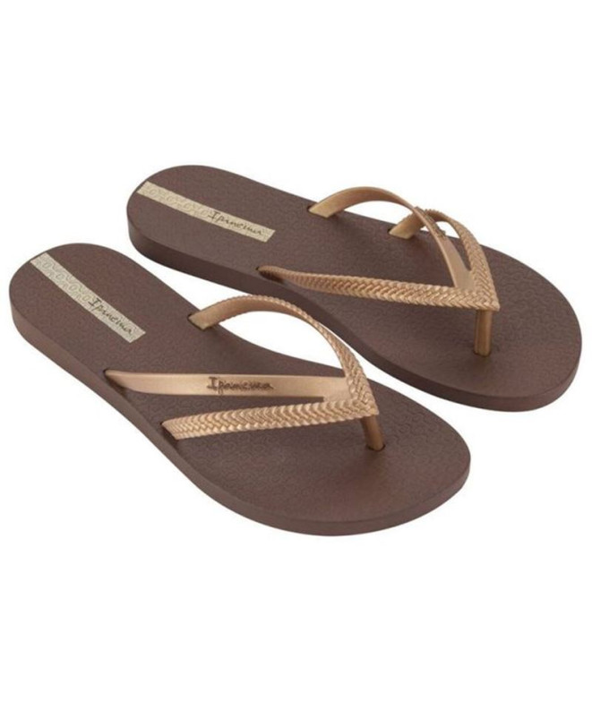 Chanclas Ipanema Bossa Mujer Marrón/Oro