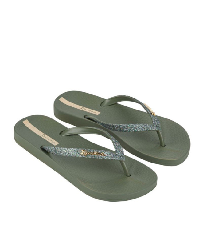 Chanclas Ipanema Anat Lolita Mujer Verde/Glitter