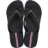 Chinelos Ipanema Mesh X Plat Fem Mulher Negro/Negro/Lilás