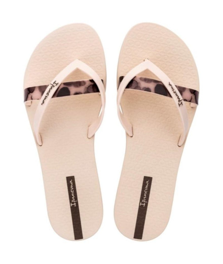 Chinelos Ipanema Kirei Chic Fem Infantil Bege/Marrão 2