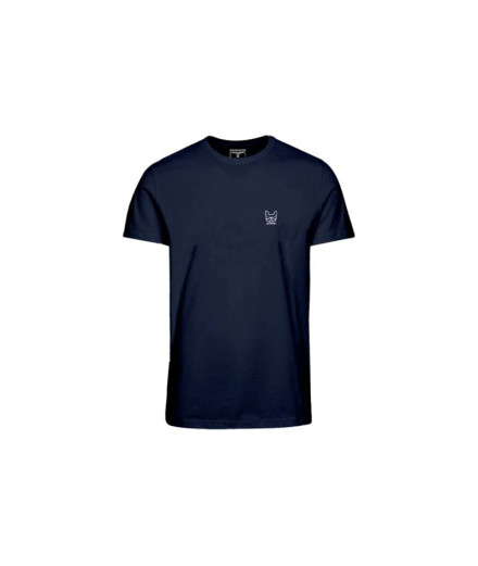 Camiseta Jack and Jones Jjdenim Logo O-Neck Azul Marinho...