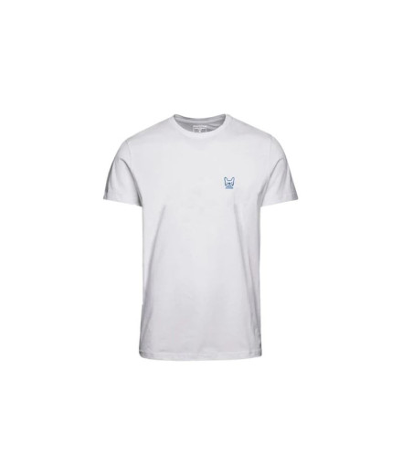 Camiseta Jack and Jones Jjdenim Logo O-Neck Branco Infantil