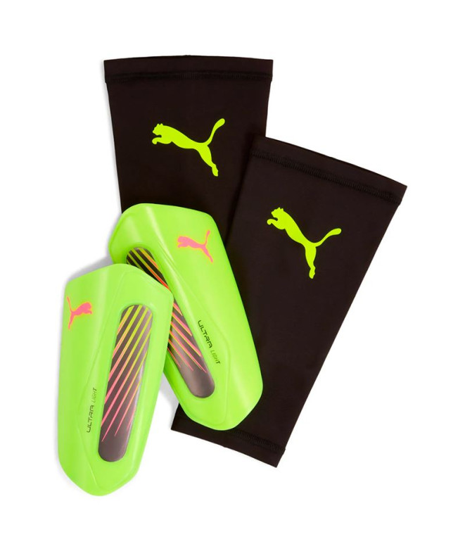 Espinilleras de Fútbol Puma Ultra Light Sleeve,Yellow Alert, Hombre