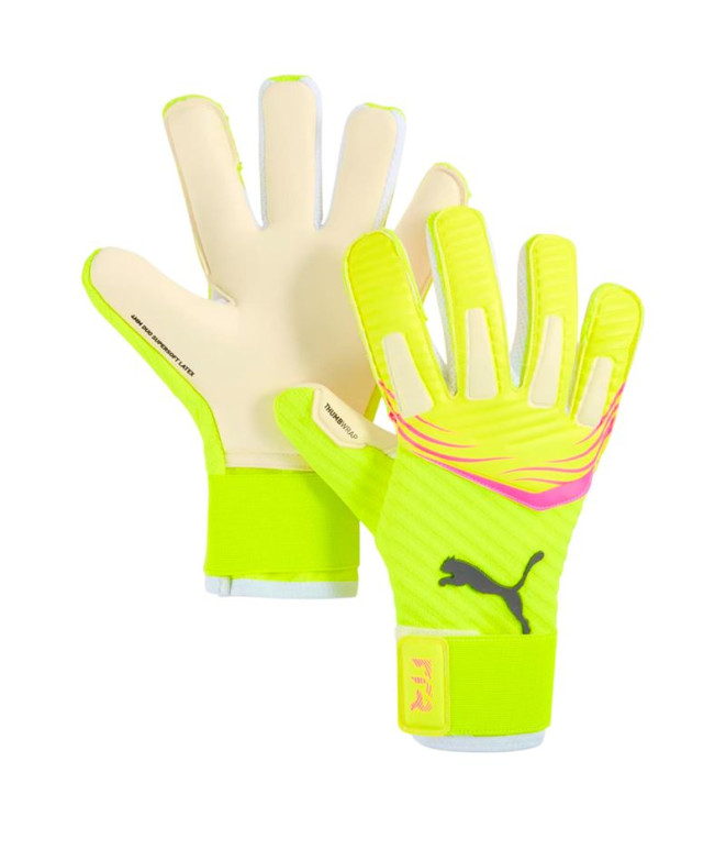 Guantes de Fútbol Puma Future Pro Hybrid Yellow Alert-Sun Struck Hombre