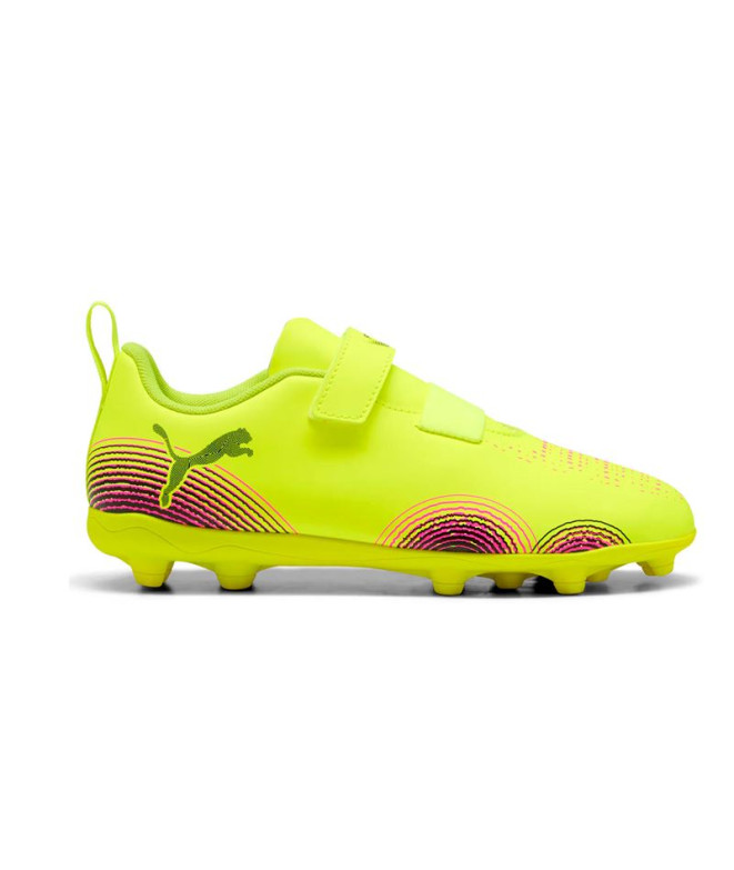Botas de fútbol Puma Future 8 Play V Fg/A,Yellow Alert, Niño