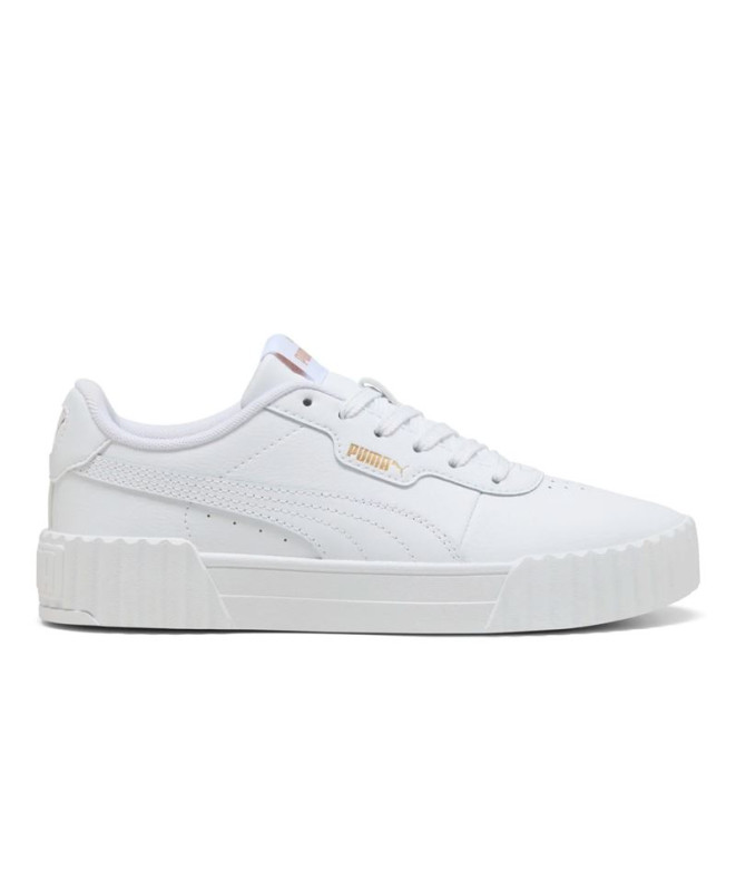 Chaussures Puma Carina 3.0, Blanc Or, Femme