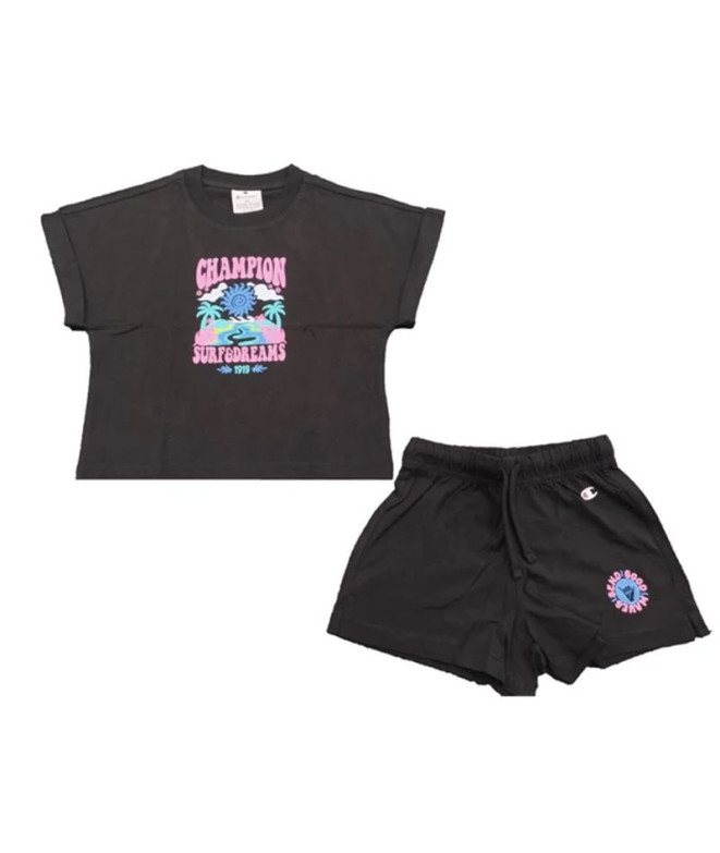 Conjunto Champion Niña Negro