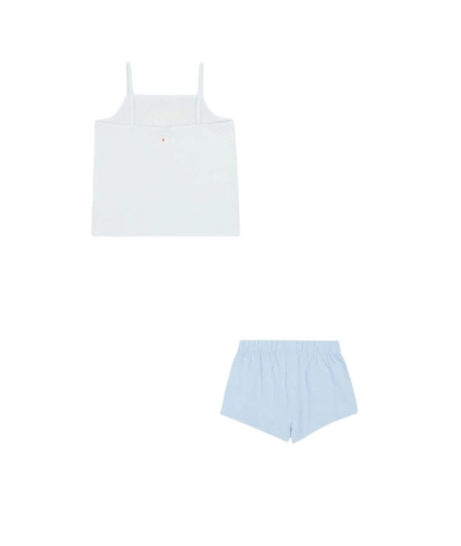 Conjunto Champion Niña Azul/Blanco