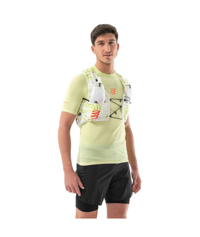 Chaleco de Trail Compressport Ultrun Evo 10 Pack Amarillo