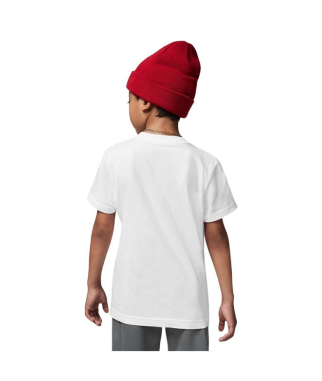 Camiseta Jordan Prática Flight Menino Branco