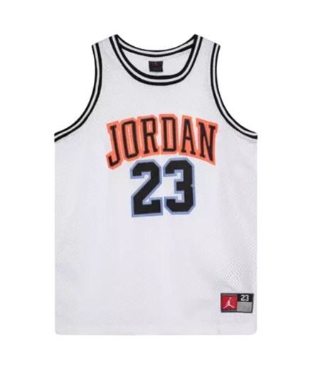 Camiseta Jordan 23 Jersey Infantil Crimson/ Branco