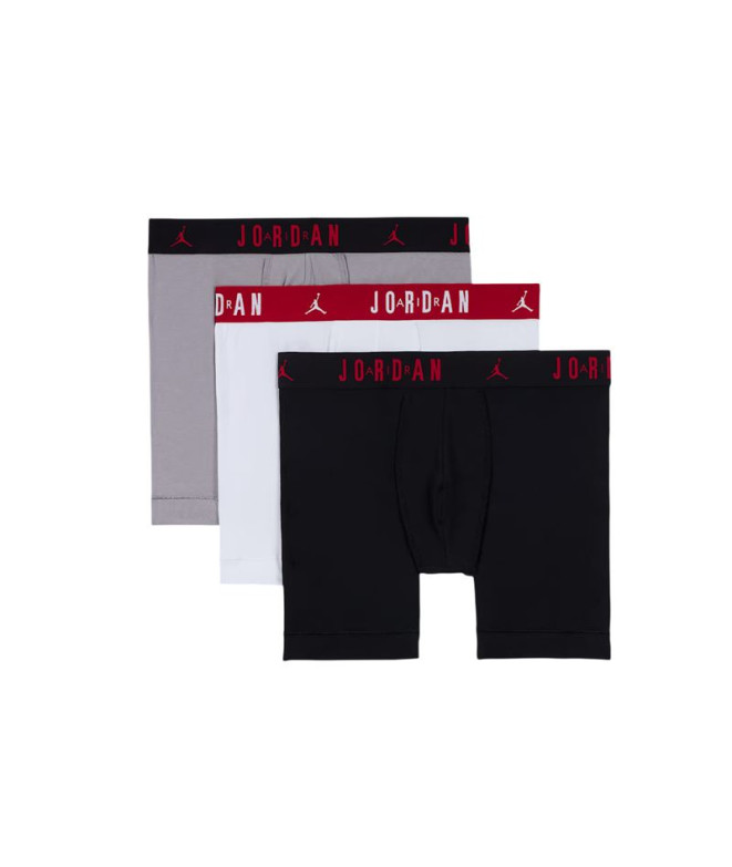 Calzoncillos Jordan Flight Cotton Core 3Pk Bb Infantil Negro/Blanco