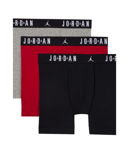 Slip Jordan Flight Cotton Core 3Pk Bb Homme Rouge/Noir