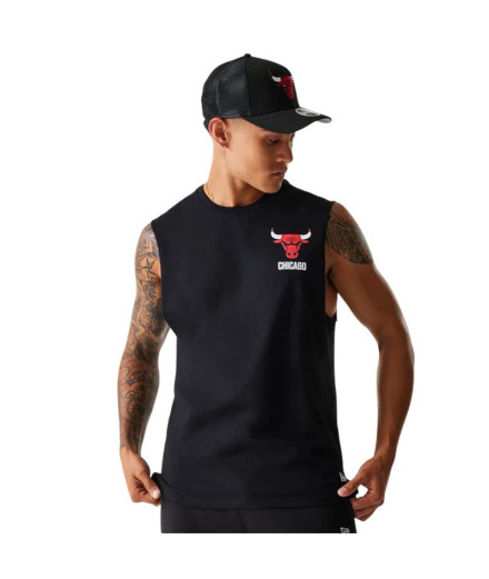 Camiseta Sem Mangas New Era Chicago Bulls NBA Gráfico...
