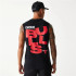 Camiseta Sem Mangas New Era Chicago Bulls NBA Gráfico Homem Preto