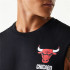 Camiseta Sem Mangas New Era Chicago Bulls NBA Gráfico Homem Preto