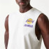 Camiseta Tirantes New Era LA Lakers NBA Hombre Blanco