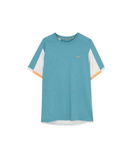 Camiseta de Pádel Nox Hombre Pro Turquesa