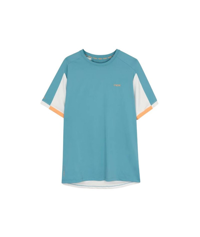Camiseta de Pádel Nox Hombre Pro Turquesa