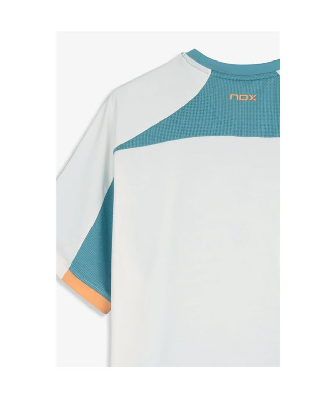 Camiseta de Pádel Nox Homem Pro Turquesa