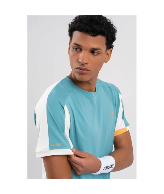 T-shirt de Pádel Nox Homme Pro Turquoise