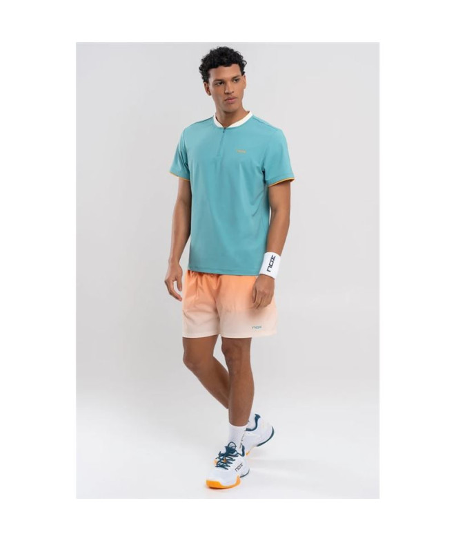 Polo de Pádel Nox Homem Pro Turquesa