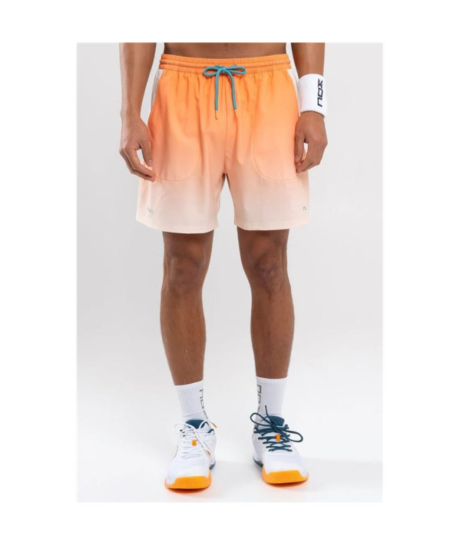 Calça Curto de Pádel Nox Homem Pro Mock Laranja