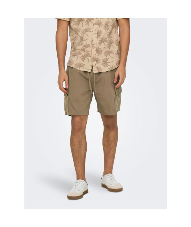 Calça Only & Sons Onskal Cargo 0287 Caribou Homem